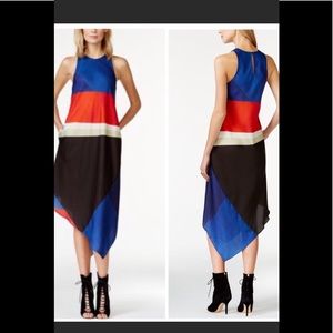 Rachel Roy color-blocked handkerchief dress M